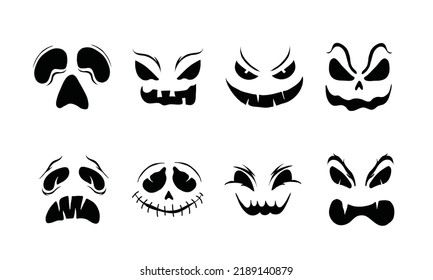 diseño de conjunto de vectores de eventos de halloween para los recursos de la fiesta de halloween 