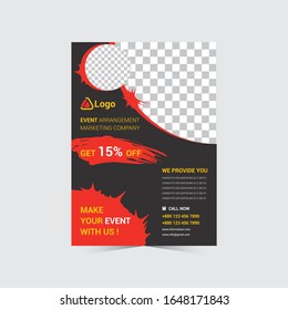 Halloween event/party flyer, print ready EPS file format