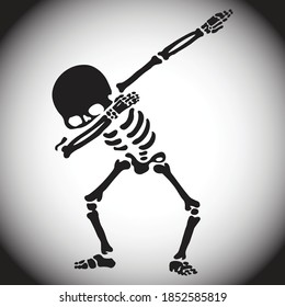 halloween evil skull symbol vector illustration