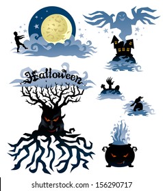 Halloween evil tree
