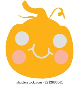 Halloween expression art vector flat icon illustration