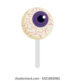 halloween eye candy design, happy holiday and scary theme Vector illustration