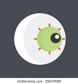 Halloween eye icon. Eyeball icon.
