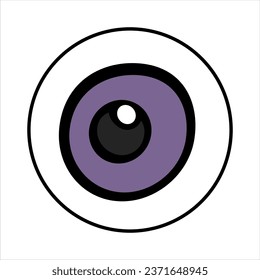 Halloween Eye Icon Vector Illustration