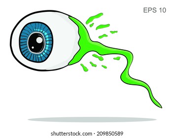 Halloween Eye illustration with Vector EPS10 