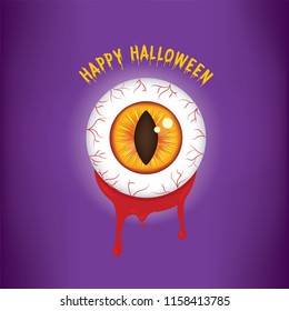 Halloween Eyeball Eye Veins On Purple Stock Vector (royalty Free 