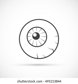 Halloween eyeball icon