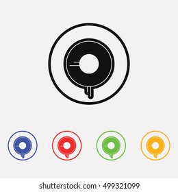 Halloween eyeball vector symbol.