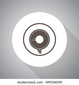 Halloween eyeball vector symbol.