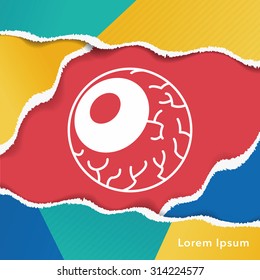 halloween eyeballs icon