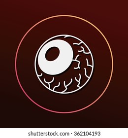 halloween eyeballs icon
