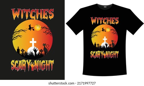 halloween eyecatching T shirt Design