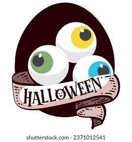 halloween eyes vector icon for poses