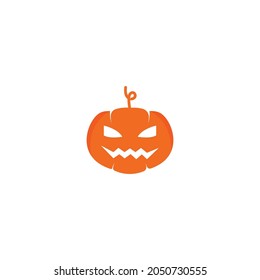 Halloween face horror logo and symbol