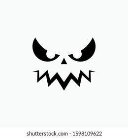 Halloween Face Icon - Vector, Flat Sign & Trendy Symbol.