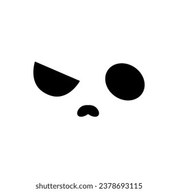 Halloween Face icon vector. Scary face illustration sign. Pumpkin face symbol or logo.