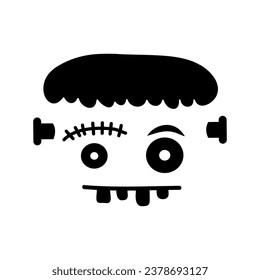 Halloween Face icon vector. Scary face illustration sign. Pumpkin face symbol or logo.