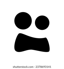 Halloween Face icon vector. Scary face illustration sign. Pumpkin face symbol or logo.