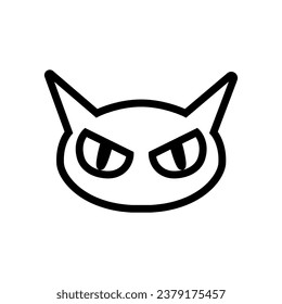 Halloween Face icon vector. Scary face illustration sign. Pumpkin face symbol or logo.