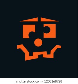 Halloween face illustration