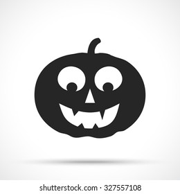 Halloween face isolated on white background