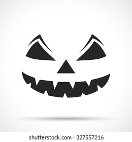 Halloween face isolated on white background