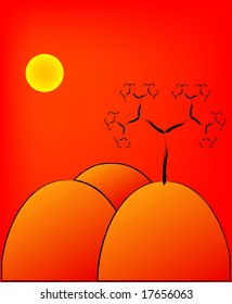 Halloween or Fall Landscape