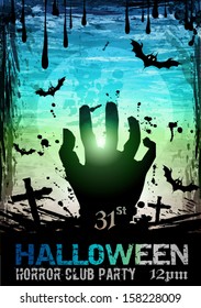 Halloween Fear Horror Party Background for flyers or posters