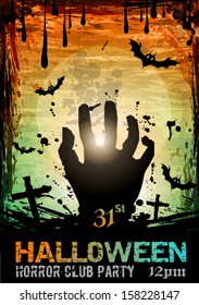 Halloween Fear Horror Party Background for flyers or posters