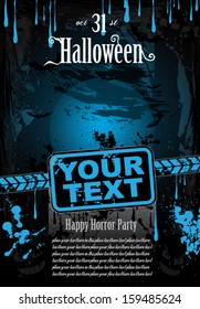 Halloween Fear Horror Party Background for flyers or posters