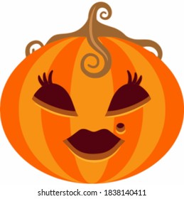 Halloween Female Jack O Lantern