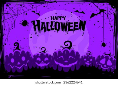 Halloween festival background illustration, vector.