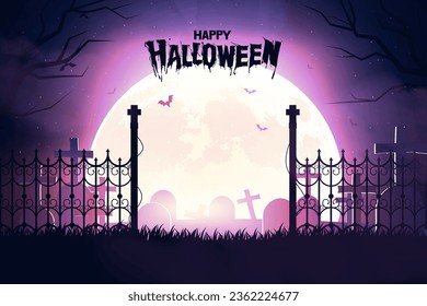 Halloween festival background illustration, vector.