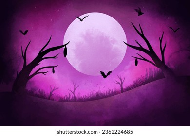 Halloween festival background illustration, vector.