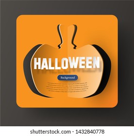 Halloween festival concept paper as a vector.