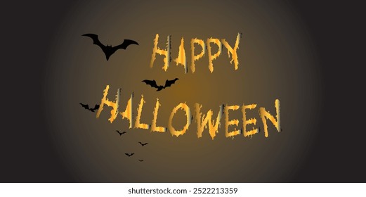 Halloween festival, happy Halloween banner, poster, card, social media post with dark background vector