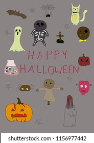 Halloween festival in October2018. Ghost , cartoon ghost. 