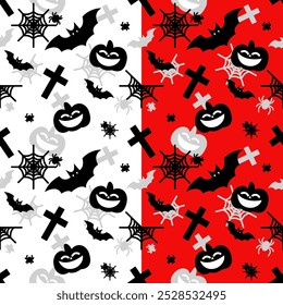 Halloween Festival Pattern, Logo, Vector, Decoration, Background, Cute