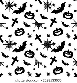 Halloween Festival Pattern, Logo, Vector, Decoration, Background, Cute