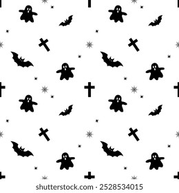 Halloween Festival Pattern, Logo, Vector, Decoration, Background, Cute