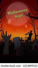 halloween festival poster of the Christians. Business Presentation Vector Template Used For Decoration, Advertising Design, Website Or Publication, Banner And Poster, Cover And Brochure, Flyer