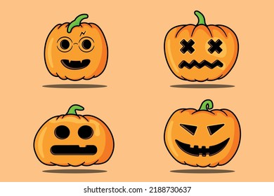 Halloween festival Pumpkin Set Cute 