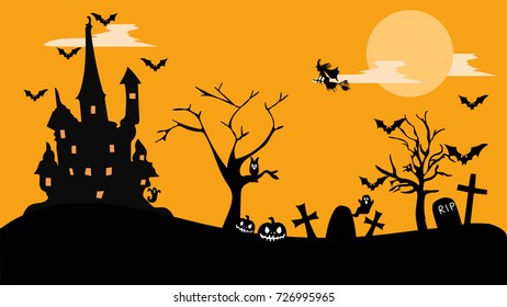 Halloween festival vector blackground