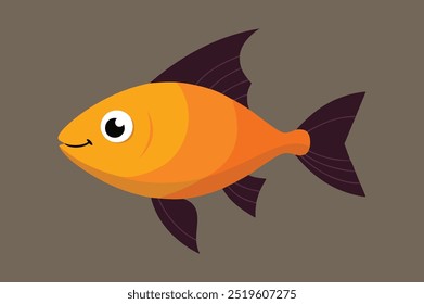 Halloween fish vector illustration design