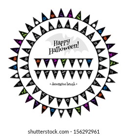 Halloween flags decorative brush