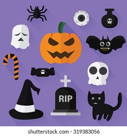 Halloween flat design icon