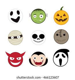 halloween flat icon mascot
