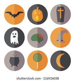Halloween flat icons