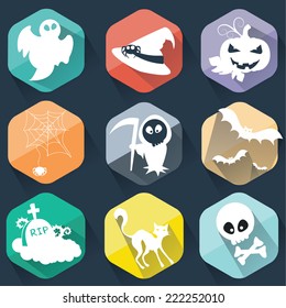 Halloween flat  icons