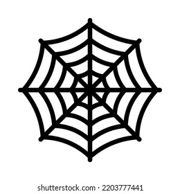 Halloween flat line icon. Horror symbols. Outline sign for mobile concept and web design, store.